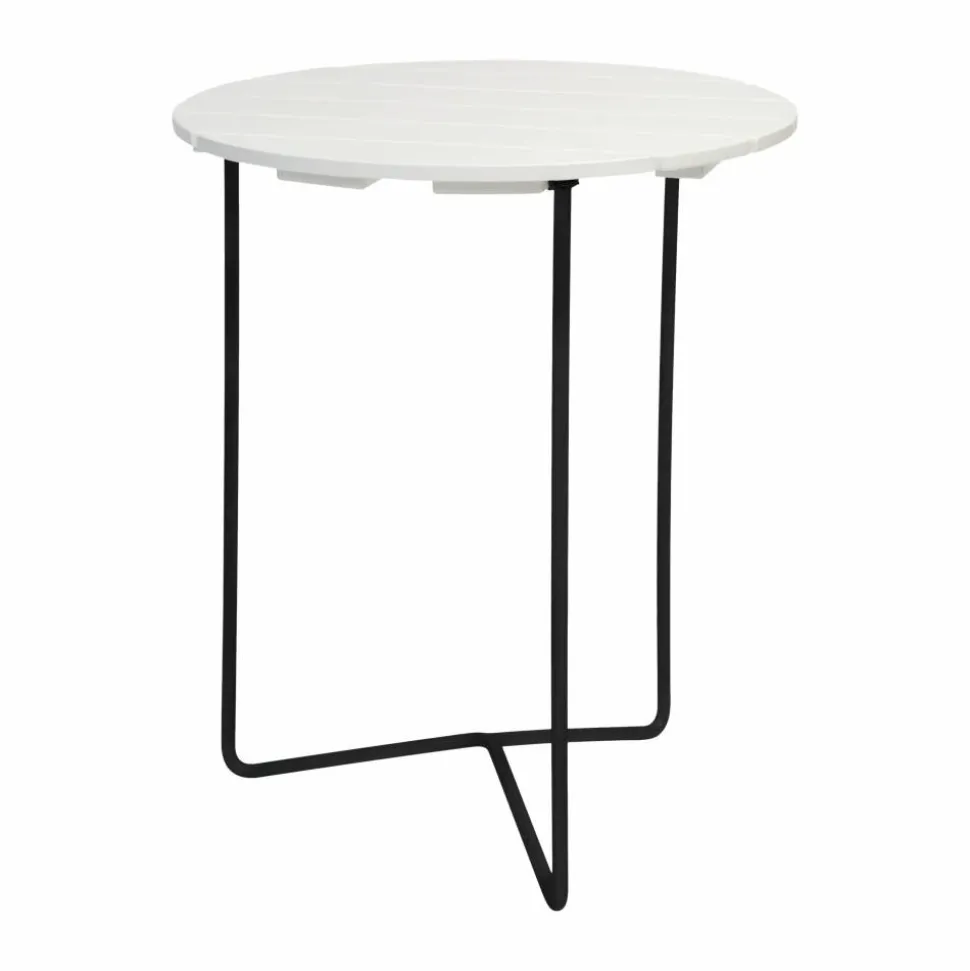 Table 6B bord Vitoljad ek-svart Ø60 cm