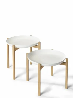 Tablo Table Set sidobord High white