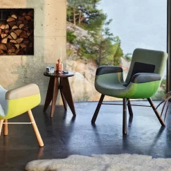 Tabouret Bois pall Oljad valnöt