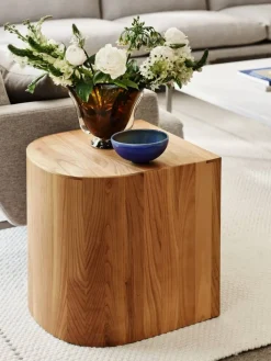 Taburet pall/sidobord Oljad körsbär