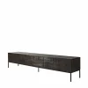 Tabwa mediabänk Svart teak 51x240 cm