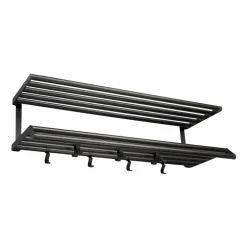 Tamburin hatthylla 100 cm Svartbetsad ek-svart