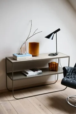 Tati console 120 konsolbord kalksten jura nougat stativ 120