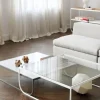 Tati High soffbord marmor vit vitt stativ