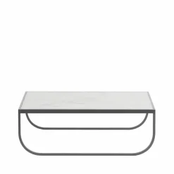 Tati Low soffbord marmor vit storm grey stativ