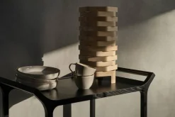 Teatime serveringsvagn Ask svartlaserad