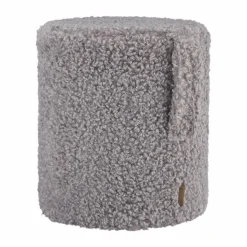 Teddy sittpuff Sharkskin (grå) Ø35x40 cm