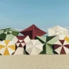 Terrazza Hexagon parasoll Green-dark green