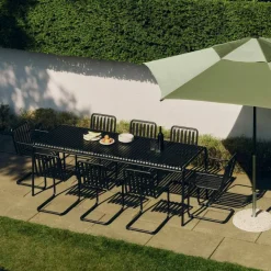 Terrazza Hexagon parasoll Green-dark green