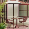 Terrazza Hexagon parasoll Off-white-burgundy