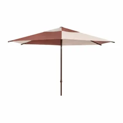 Terrazza Hexagon parasoll Off-white-burgundy