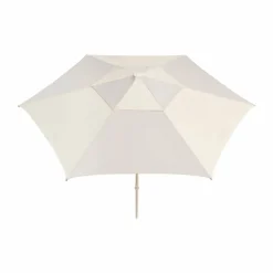 Terrazza Hexagon parasoll Off white-grey