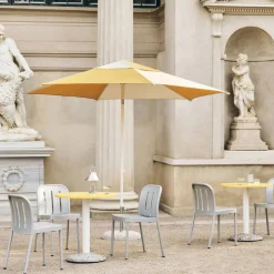 Terrazza Hexagon parasoll Off white-ochre