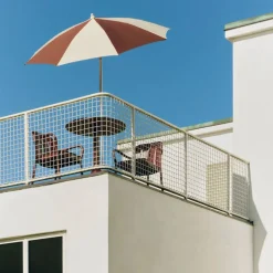 Terrazza Octagon parasoll Off-white-burgundy