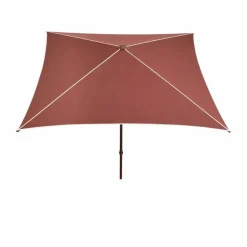 Terrazza Square parasoll Off white-burgundy