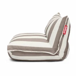 The BonBaron outdoor fåtölj Stripe cacao 120x120x75 cm