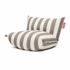 The BonBaron outdoor fåtölj Stripe cacao 120x120x75 cm