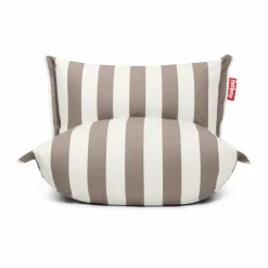 The BonBaron outdoor fåtölj Stripe cacao 120x120x75 cm