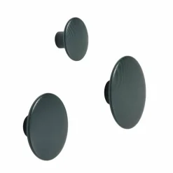 The Dots klädkrok dark green Ø13 cm