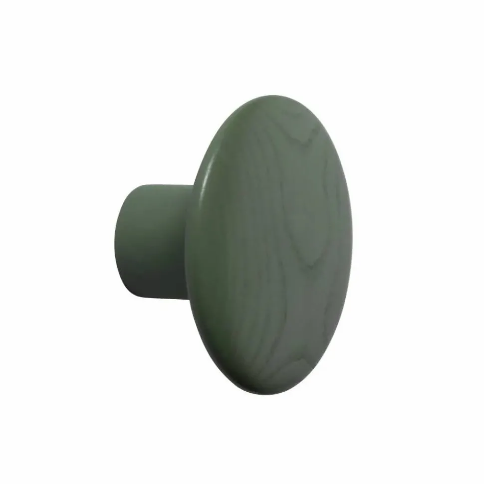 The Dots klädkrok dusty green Ø9 cm