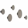 The Dots klädkrok taupe Ø6 5 cm