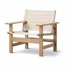The Canvas Chair outdoor fåtölj Teak-performance canvas