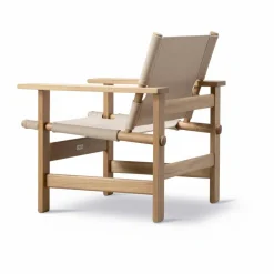 The Canvas Chair outdoor fåtölj Teak-performance canvas