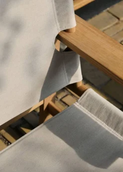 The Canvas Chair outdoor fåtölj Teak-performance canvas
