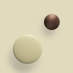 The Dots klädkrok metall Ø2 7 cm Umber