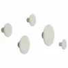 The Dots klädkrok off white Ø6 5 cm