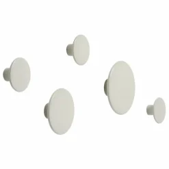 The Dots klädkrok off white Ø6 5 cm