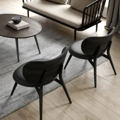 The Lounge Chair loungestol Black-svartbetstat bokstativ