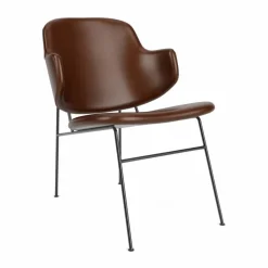The Penguin loungestol helklädd Dakar 0329-svart stål