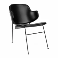 The Penguin loungestol helklädd Dakar 0842-svart stål