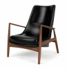 The Seal loungestol hög rygg Re-wool 0218-ek