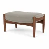 The Seal ottoman Re-wool 0218-valnöt