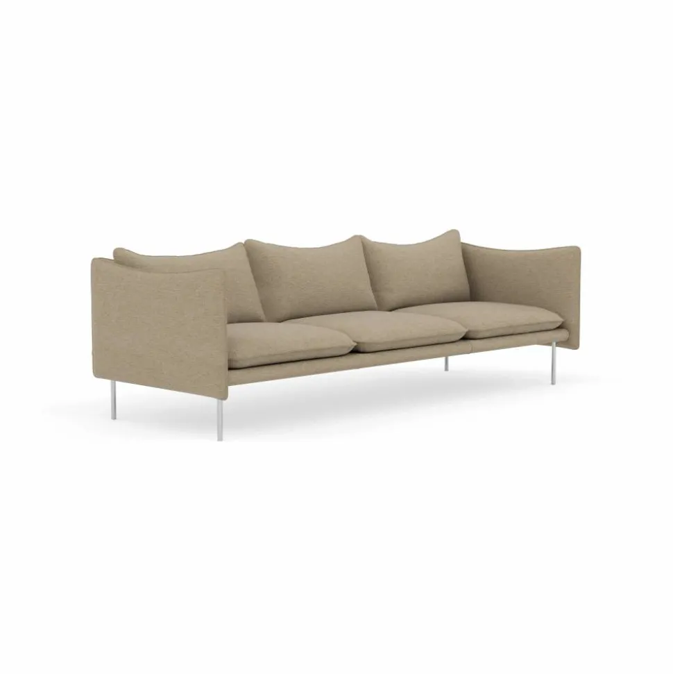 Tiki soffa 3-sits Ecriture 0240-polished stainless steel