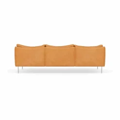 Tiki soffa 3-sits Vintage Cognac-polished stainless steel