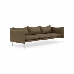 Tiki soffa 3-sits Vintage Tabacco-polished stainless steel
