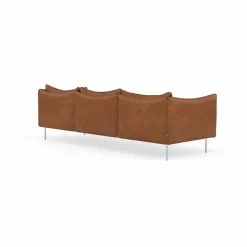 Tiki soffa 3-sits Vintage Rangers-polished stainless steel