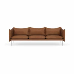 Tiki soffa 3-sits Vintage Rangers-polished stainless steel