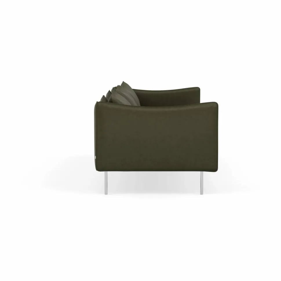 Tiki soffa 3-sits Vintage Olive-polished stainless steel