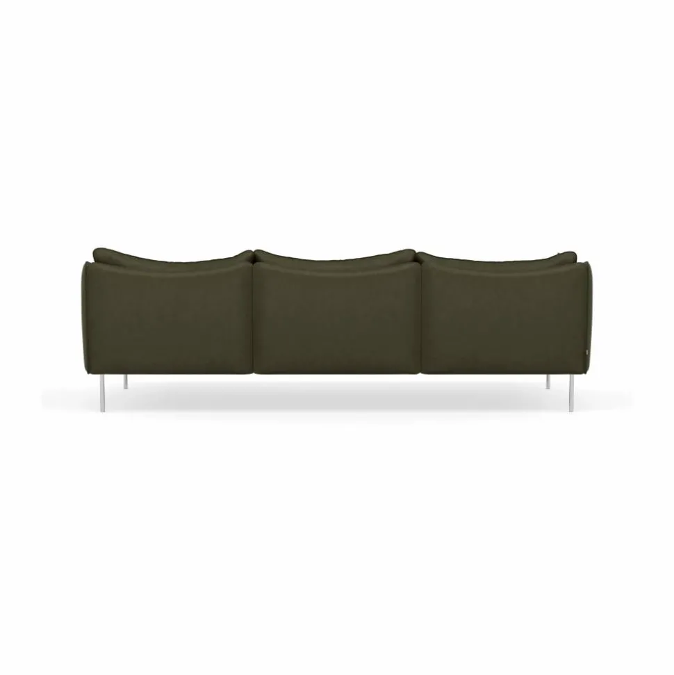 Tiki soffa 3-sits Vintage Olive-polished stainless steel