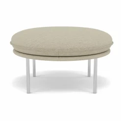 Tiki fotpall Barnum 2-polished stainless steel