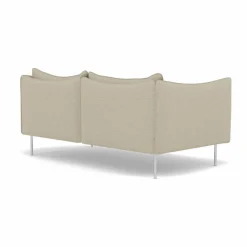 Tiki soffa 2-sits Barnum 2-polished stainless steel