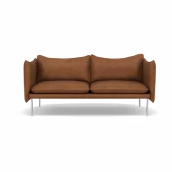 Tiki soffa 2-sits Vintage Rangers-polished stainless steel