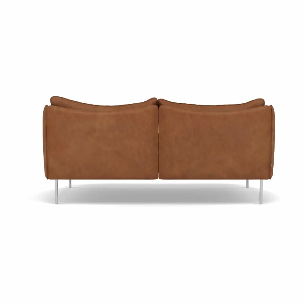 Tiki soffa 2-sits Vintage Rangers-polished stainless steel