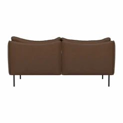 Tiki soffa 2-sits Vintage Tabacco-svarta stålben