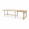 64 tilläggsskiva med ben Teak H: 68 cm