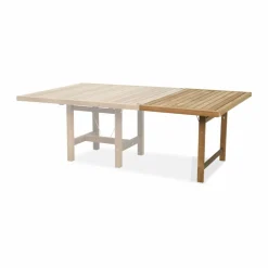 68 tilläggsskiva med ben Teak H: 68 cm
